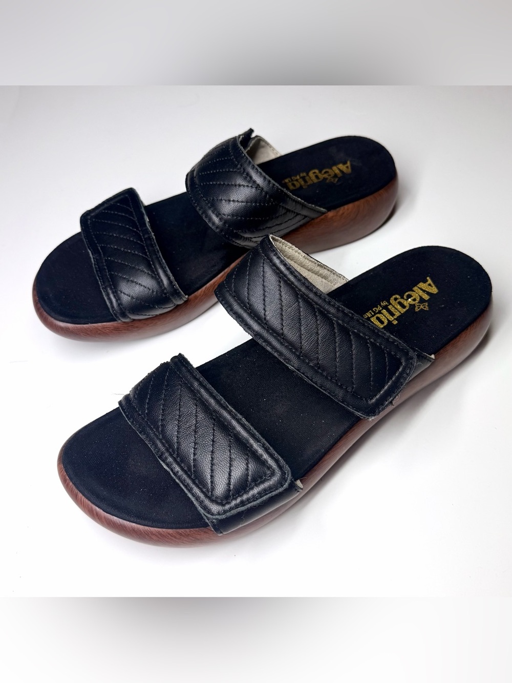 Alegria Women’s Brayah Black Slide Sandals Size- 41